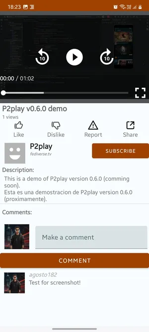 P2Play  Peertube client
